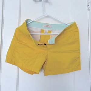 J Crew Yellow Shorts